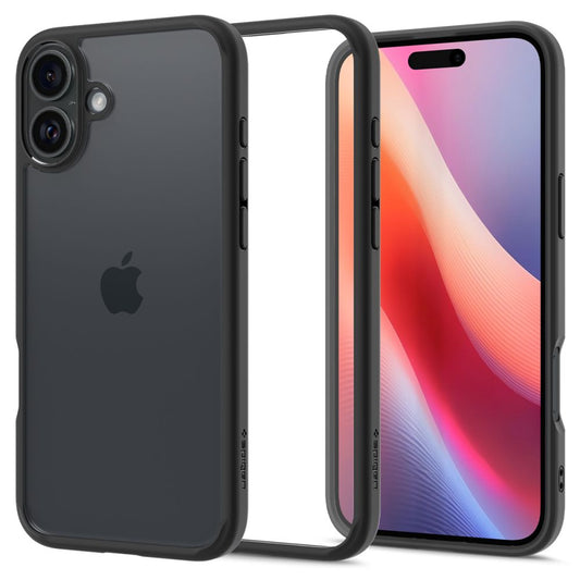 Pouzdro pro Apple iPhone 16 Plus, Spigen, Ultra Hybrid, Matně černé