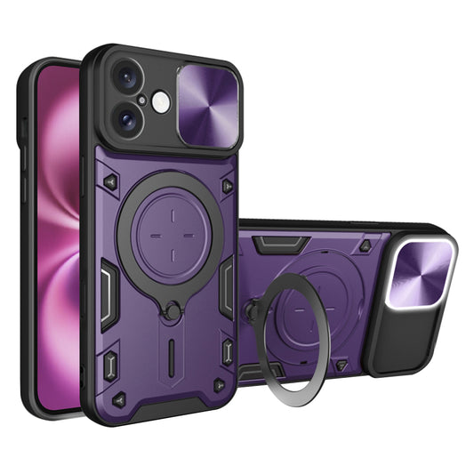 Pouzdro pro Apple iPhone 16 Plus, Techsuit, CamGuard Pro, fialové