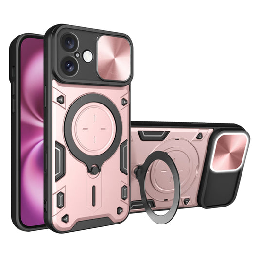 Pouzdro pro Apple iPhone 16 Plus, Techsuit, CamGuard Pro, Růžově zlaté