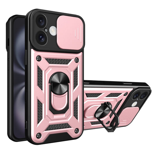 Pouzdro pro Apple iPhone 16 Plus, Techsuit, CamShield, Růžové