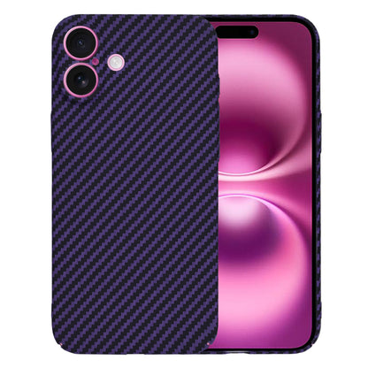 Pouzdro pro Apple iPhone 16 Plus, Techsuit, Carbonite FiberShell, Fialové