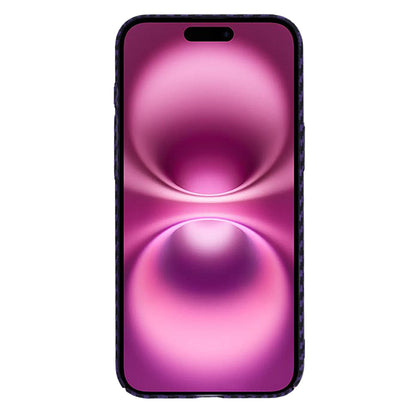 Pouzdro pro Apple iPhone 16 Plus, Techsuit, Carbonite FiberShell, Fialové