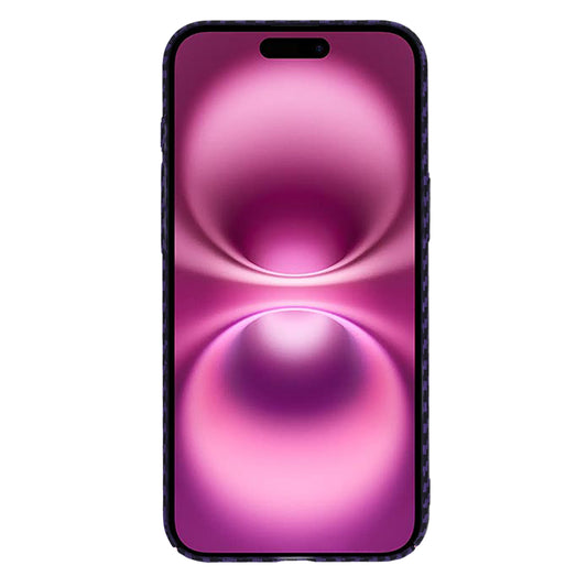 Pouzdro pro Apple iPhone 16 Plus, Techsuit, Carbonite FiberShell, Fialové
