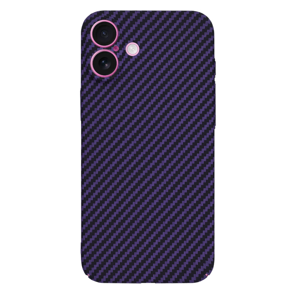 Pouzdro pro Apple iPhone 16 Plus, Techsuit, Carbonite FiberShell, Fialové