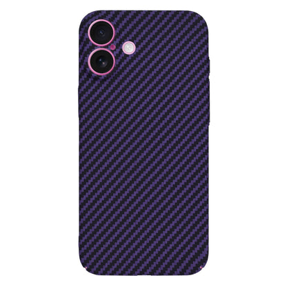 Pouzdro pro Apple iPhone 16 Plus, Techsuit, Carbonite FiberShell, Fialové