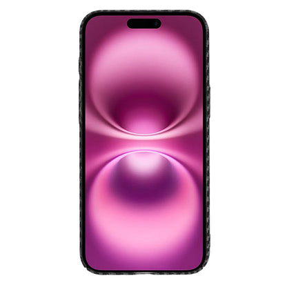 Pouzdro pro Apple iPhone 16 Plus, Techsuit, Carbonite FiberShell, Černé