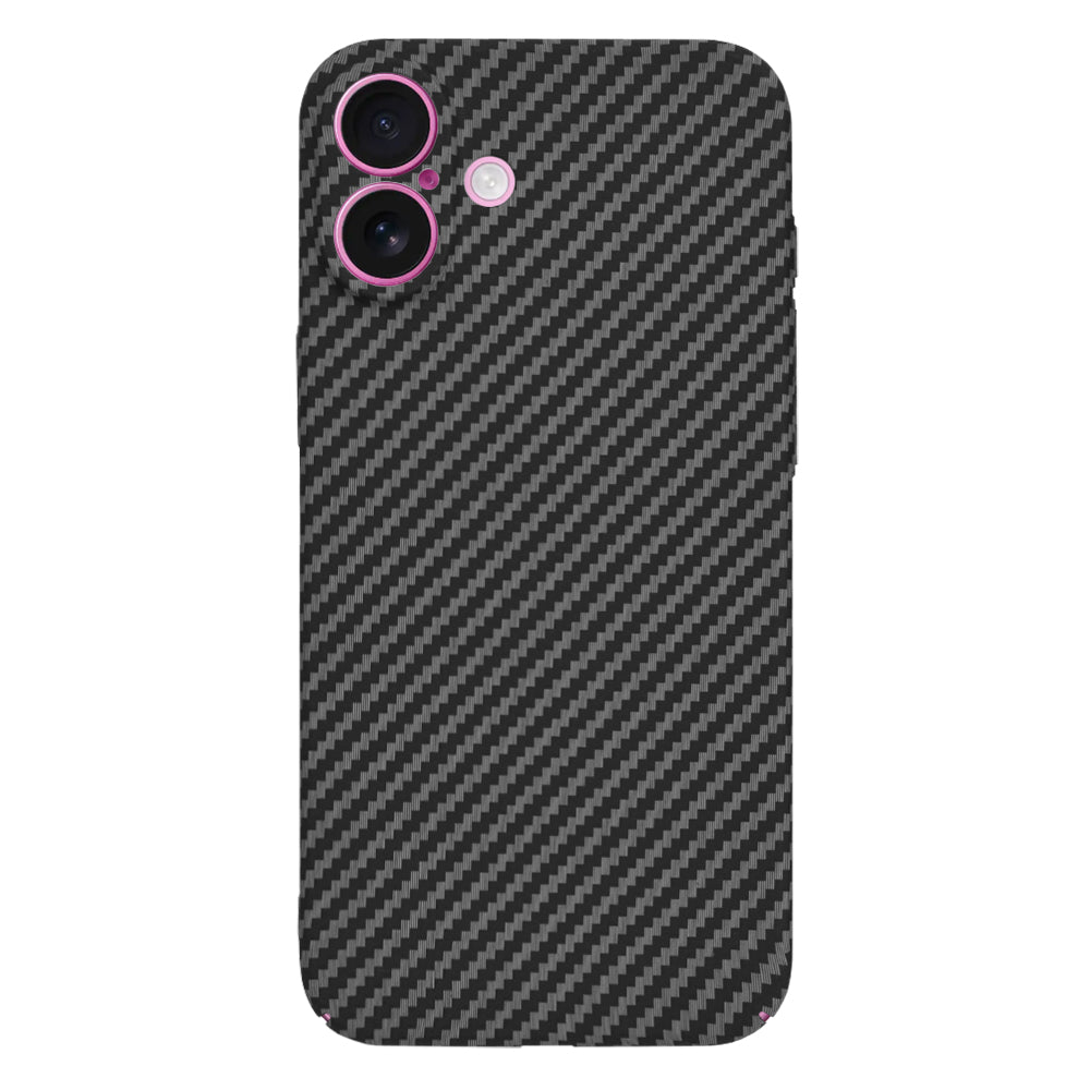 Pouzdro pro Apple iPhone 16 Plus, Techsuit, Carbonite FiberShell, Černé
