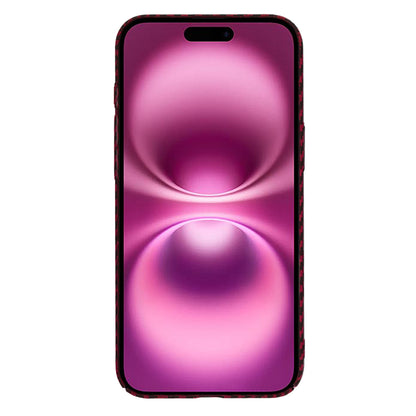Pouzdro pro Apple iPhone 16 Plus, Techsuit, Carbonite FiberShell, Červené