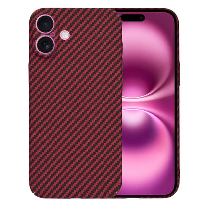 Pouzdro pro Apple iPhone 16 Plus, Techsuit, Carbonite FiberShell, Červené