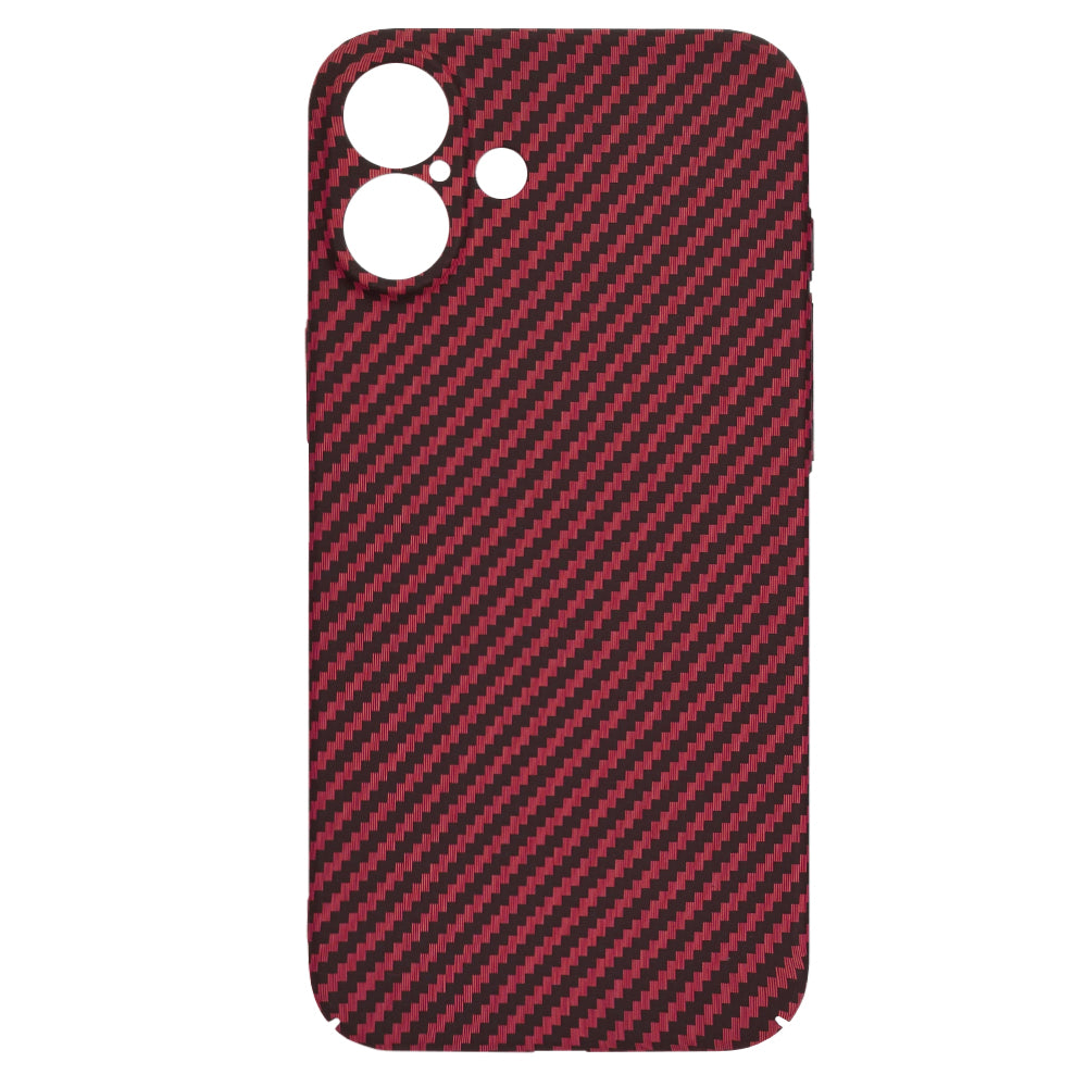 Pouzdro pro Apple iPhone 16 Plus, Techsuit, Carbonite FiberShell, Červené