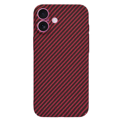 Pouzdro pro Apple iPhone 16 Plus, Techsuit, Carbonite FiberShell, Červené