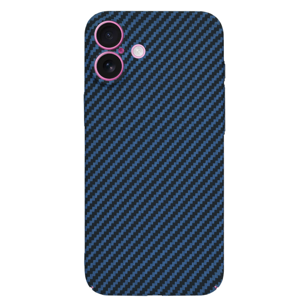 Pouzdro pro Apple iPhone 16 Plus, Techsuit, Carbonite FiberShell, Tyrkysové