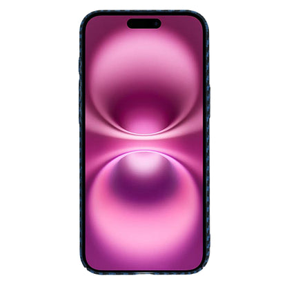 Pouzdro pro Apple iPhone 16 Plus, Techsuit, Carbonite FiberShell, Tyrkysové
