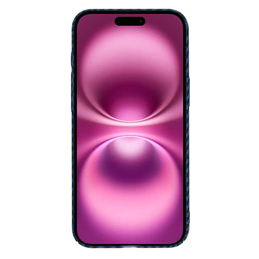 Pouzdro pro Apple iPhone 16 Plus, Techsuit, Carbonite FiberShell, Tyrkysové