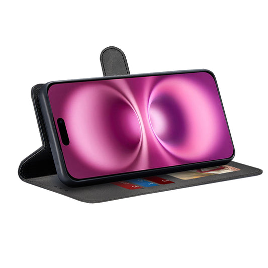 Pouzdro pro Apple iPhone 16 Plus, Techsuit, Diary Book, Černé