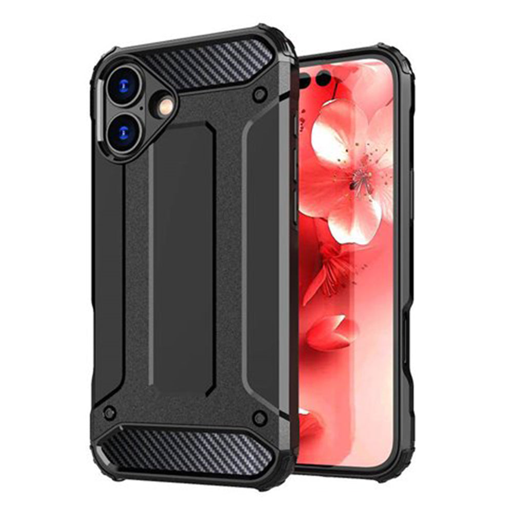 Pouzdro pro Apple iPhone 16 Plus, Techsuit, Hybrid Armor, Černé