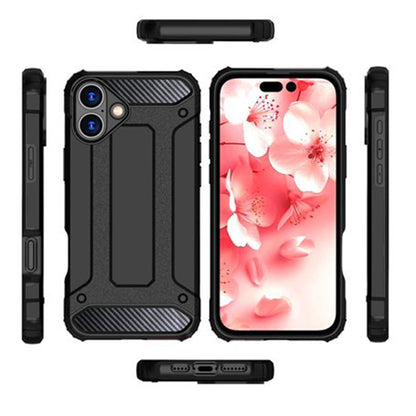 Pouzdro pro Apple iPhone 16 Plus, Techsuit, Hybrid Armor, Černé