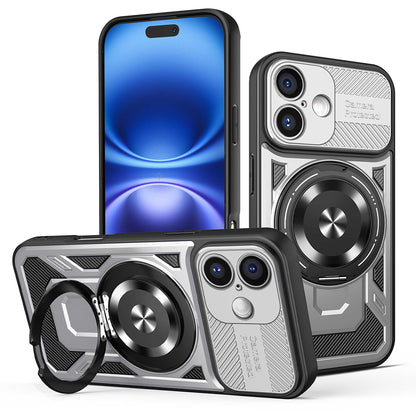 Pouzdro pro Apple iPhone 16 Plus, Techsuit, RuggedCam, Šedé