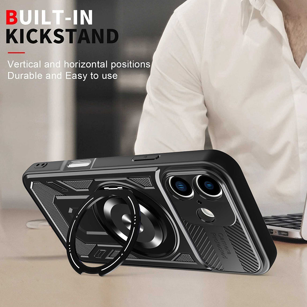 Pouzdro pro Apple iPhone 16 Plus, Techsuit, RuggedCam, Fialové