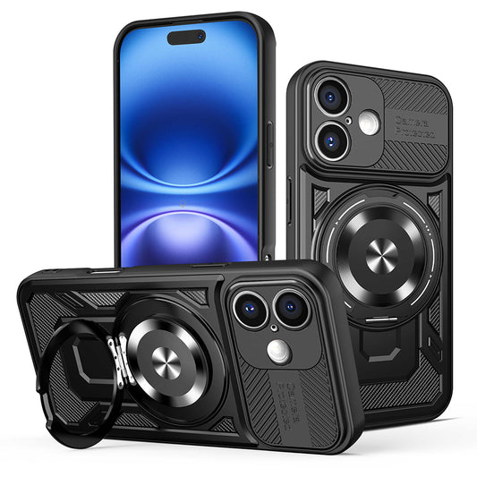 Pouzdro pro Apple iPhone 16 Plus, Techsuit, RuggedCam, Černé