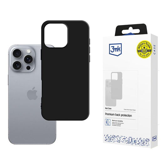 Pouzdro pro Apple iPhone 16 Pro, 3MK, Černá matná