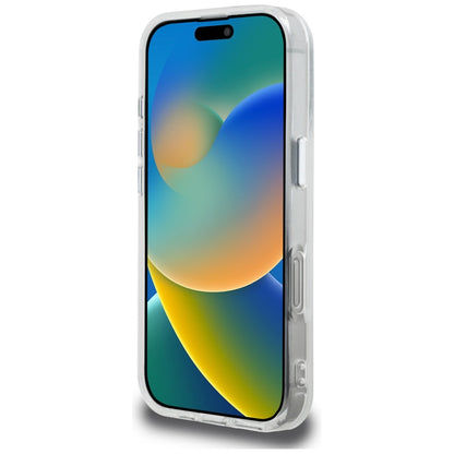 Pouzdro pro Apple iPhone 16 Pro, Karl Lagerfeld, IML Aquarelle Logo Karl & Choupette, Bílá