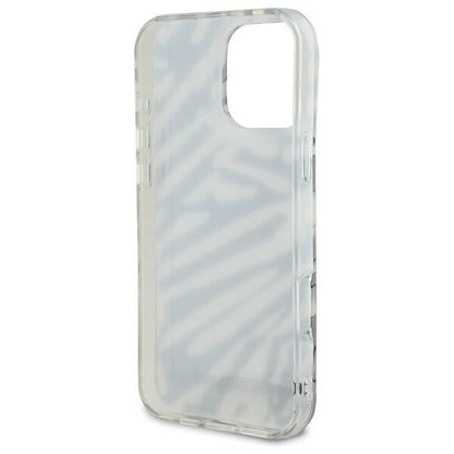 Pouzdro pro Apple iPhone 16 Pro, Karl Lagerfeld, IML Luxury Zebra Pattern with Strap, Černá