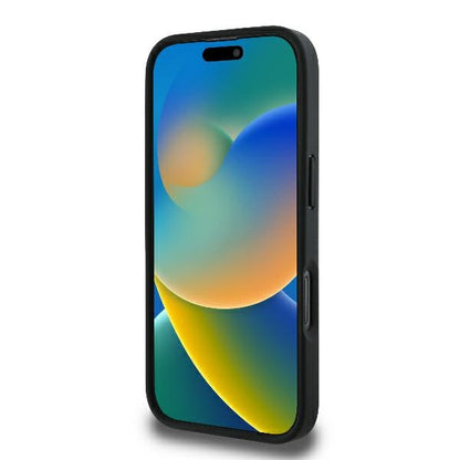 Pouzdro pro Apple iPhone 16 Pro, Karl Lagerfeld, Monogram Karl & Choupette's Heads, Černá