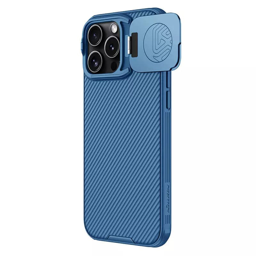 Pouzdro pro Apple iPhone 16 Pro Max, Nillkin, CamShield Prop, Modrá