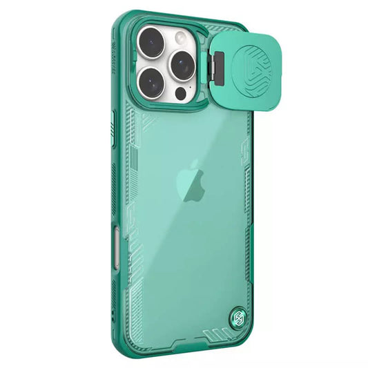 Pouzdro pro Apple iPhone 16 Pro Max, Nillkin, Iceblade Prop (bez výřezu na kameru), zelené