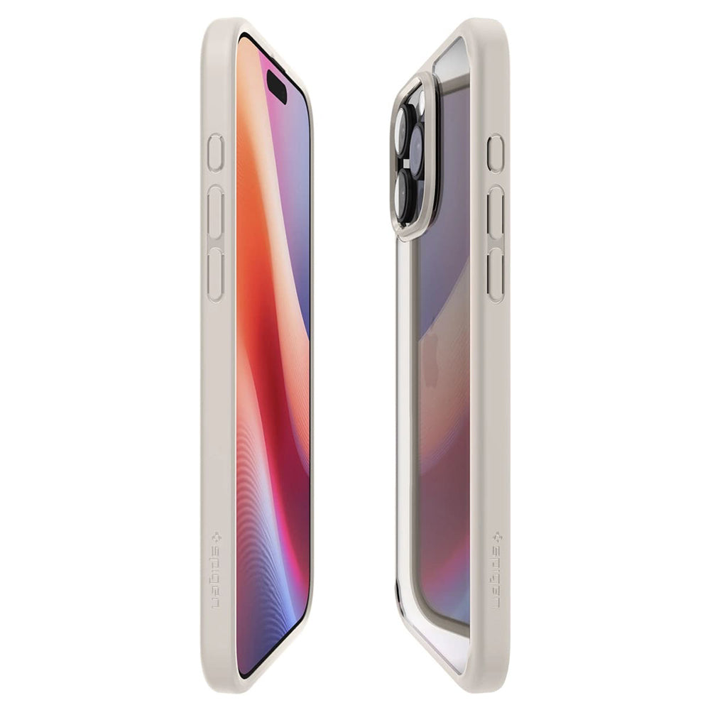 Pouzdro pro Apple iPhone 16 Pro Max, Spigen, Ultra Hybrid, Béžová ACS08385