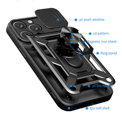 Pouzdro pro Apple iPhone 16 Pro Max, Techsuit, CamShield, Černé