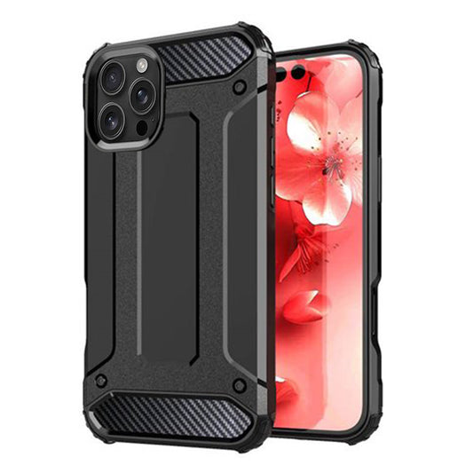 Pouzdro pro Apple iPhone 16 Pro Max, Techsuit, Hybrid Armor, Černé