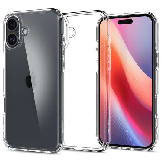 Pouzdro pro Apple iPhone 16, Spigen, Ultra Hybrid, Průhledné