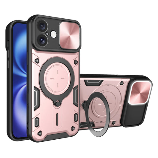 Pouzdro pro Apple iPhone 16, Techsuit, CamGuard Pro, Růžově zlaté