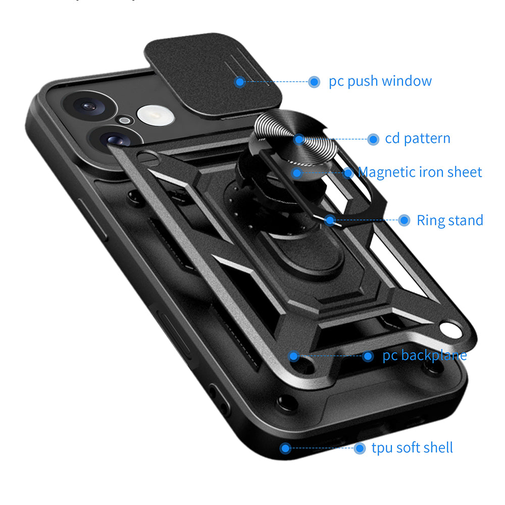 Pouzdro pro Apple iPhone 16, Techsuit, CamShield, Zelené