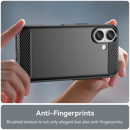 Pouzdro pro Apple iPhone 16, Techsuit, Carbon, Černé