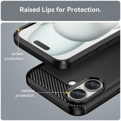 Pouzdro pro Apple iPhone 16, Techsuit, Carbon, Černé