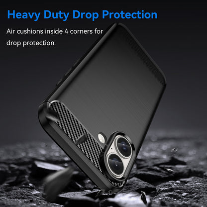 Pouzdro pro Apple iPhone 16, Techsuit, Carbon, Černé