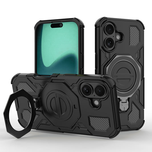 Pouzdro pro Apple iPhone 16, Techsuit, Carbon Shield Pro, Černé