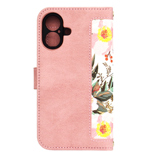 Pouzdro pro Apple iPhone 16, Techsuit, FlipCraft, Růžové