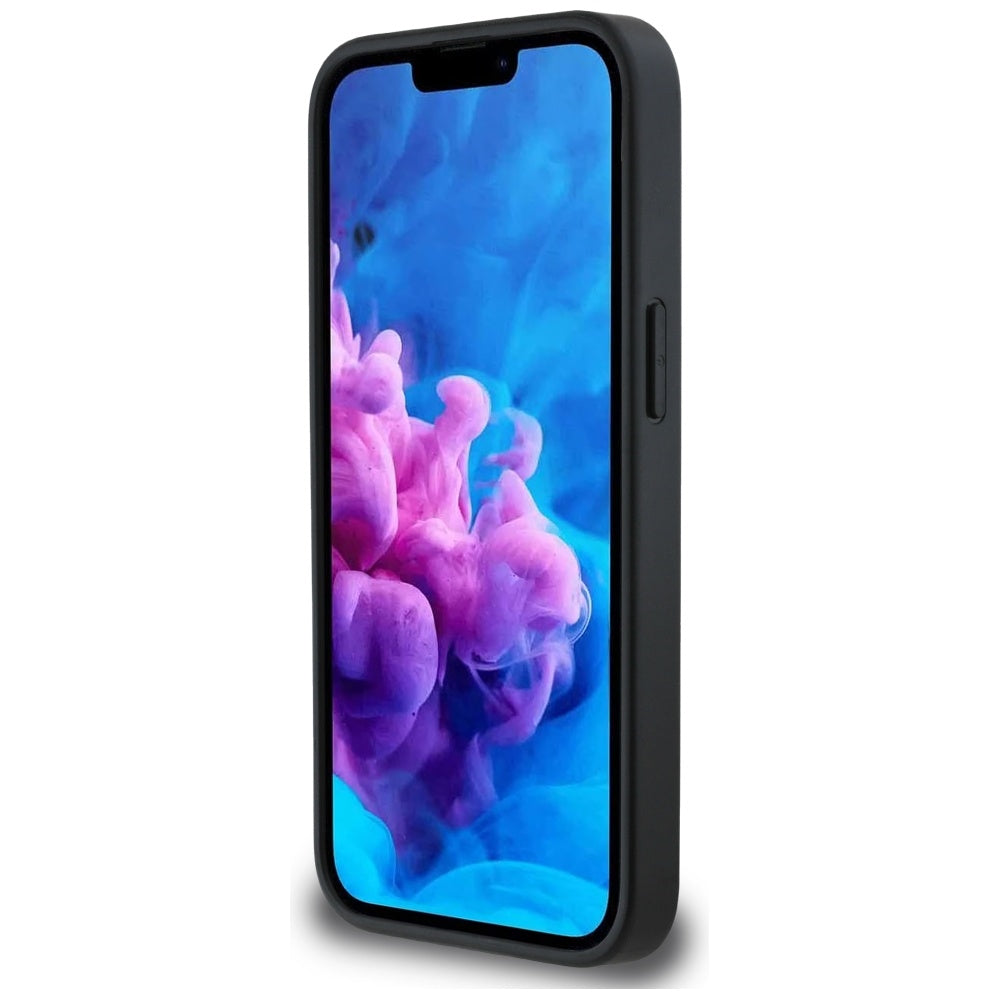 Pouzdro pro Apple iPhone 16e, Karl Lagerfeld, Monogram Karl's Head, Černá