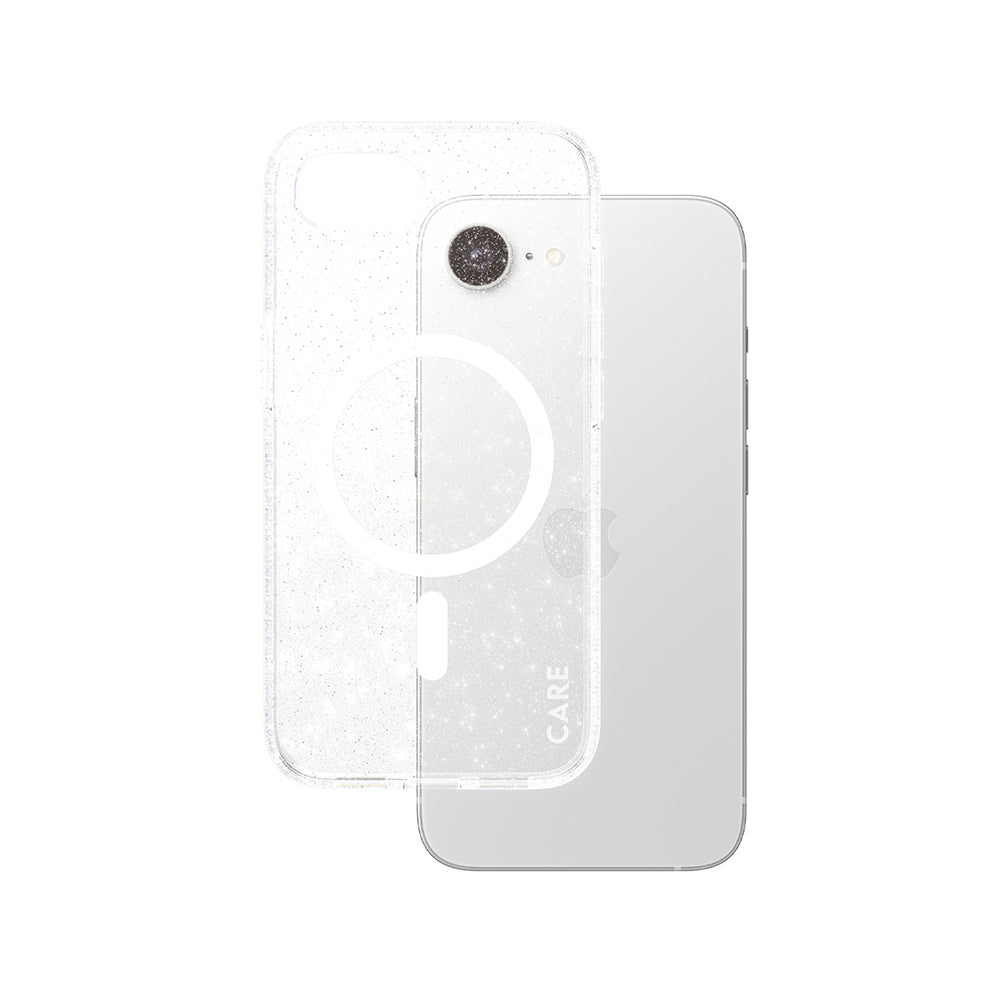 Pouzdro pro Apple iPhone 16e, PanzerGlass, Care Urban Combat Star Lit, Bílá Transparentní