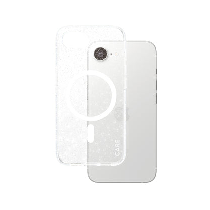 Pouzdro pro Apple iPhone 16e, PanzerGlass, Care Urban Combat Star Lit, Bílá Transparentní