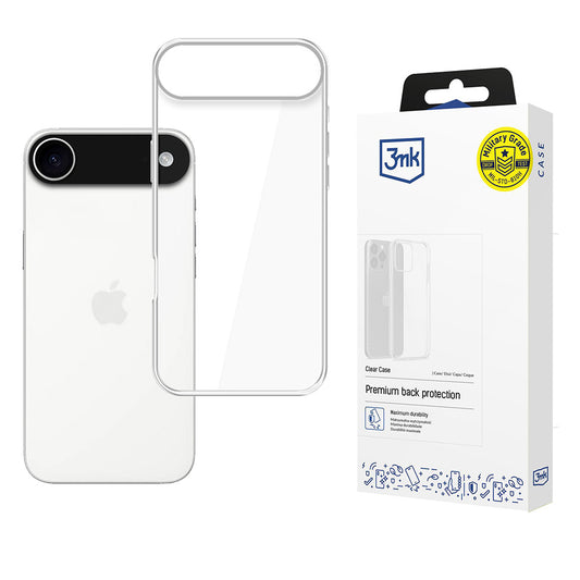Pouzdro pro Apple iPhone 17 Air, 3MK, Clear, Transparentní