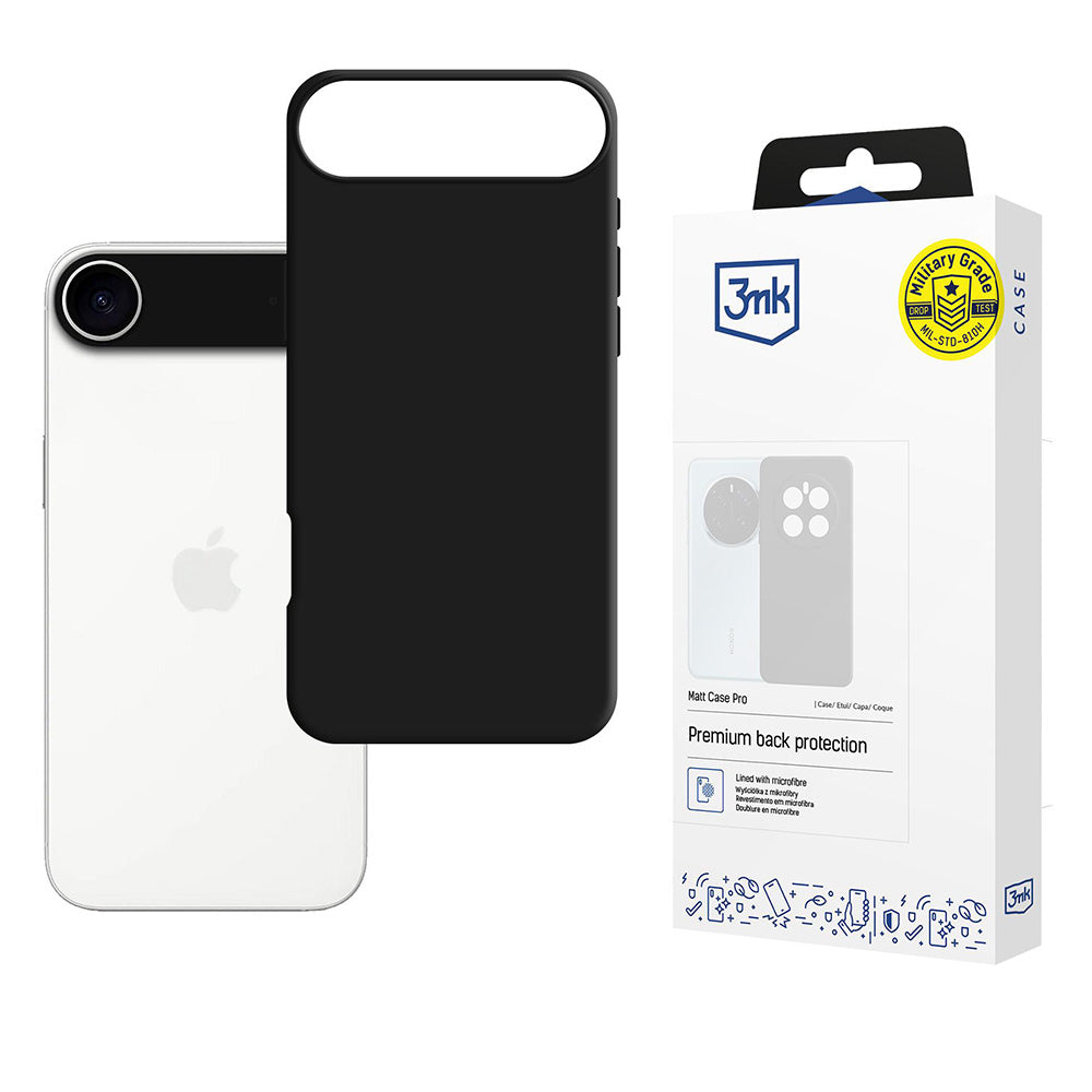 Pouzdro pro Apple iPhone 17 Air, 3MK, Matt Pro, Černé