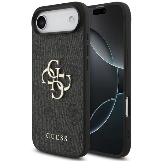 Pouzdro pro Apple iPhone 17 Air, Guess, 4G Big Logo, Černá