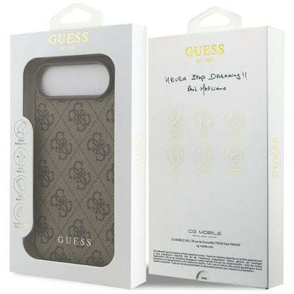 Pouzdro pro Apple iPhone 17 Air, Guess, 4G Classic, Hnědá