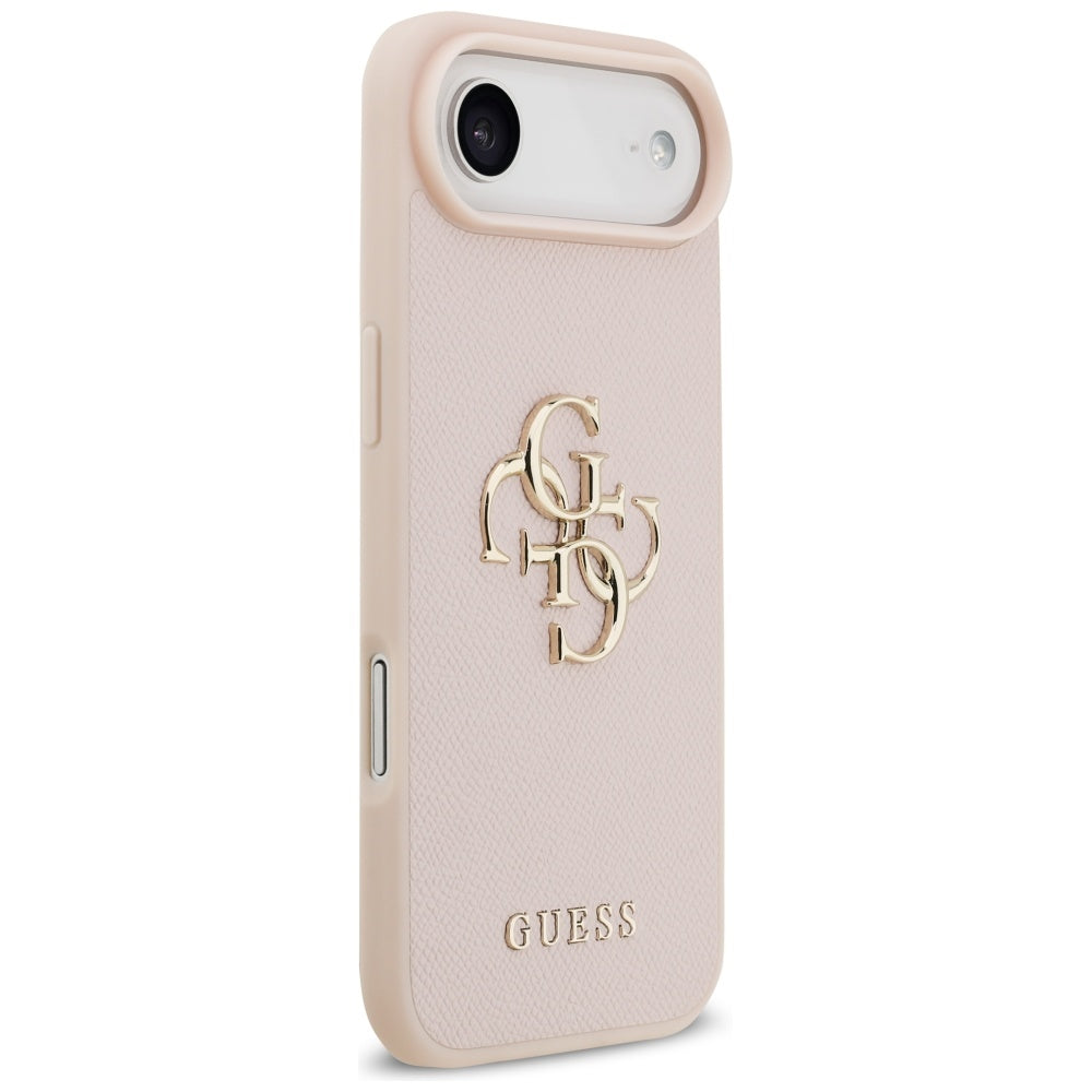 Pouzdro pro Apple iPhone 17 Air, Guess, 4G Grained Big and Classic Logo, Růžové