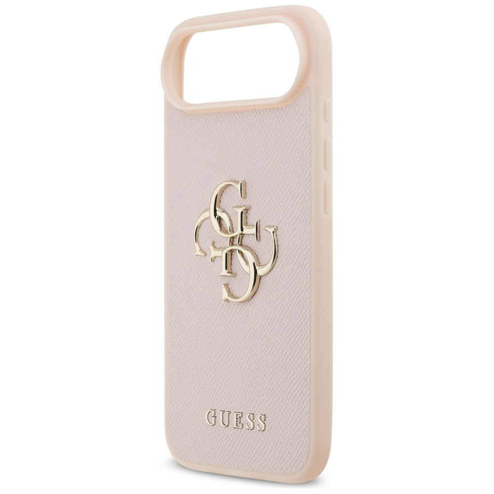 Pouzdro pro Apple iPhone 17 Air, Guess, 4G Grained Big and Classic Logo, Růžové